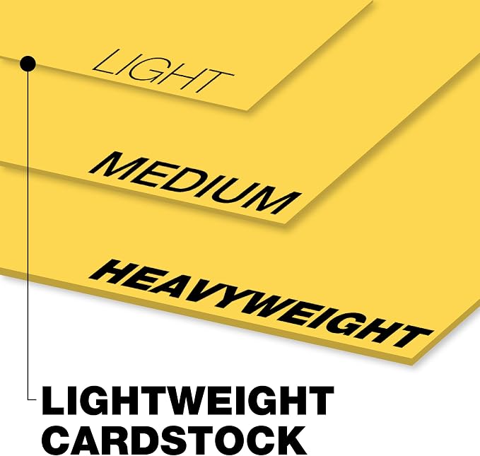 Springhill 8.5” x 11” Goldenrod Yellow Colored Cardstock Paper, 67lb Vellum Bristol, 147gsm, 250 Sheets (1 Ream) – Premium Lightweight Cardstock, Vellum Printer Paper with Textured Finish – 086008R
