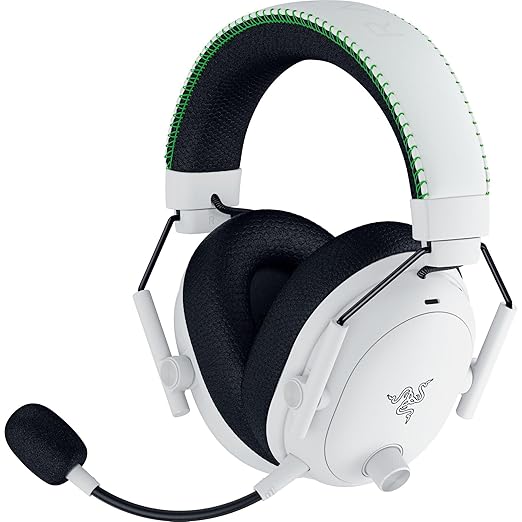 Razer BlackShark V3 Pro Wireless ANC Gaming Headset for Xbox: Full Band Mic - 50mm Driver - 2.4 GHz, Bluetooth, USB, 3.5mm - Works with PC, Mac, PS5, Nintendo Switch - Long Battery Life - White