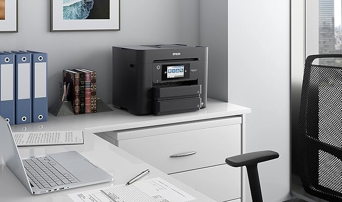 Epson Workforce Pro WF-4834 Wireless All-in-One Printer with Auto 2-Sided Print Copy, Scan and Fax, 50-Page ADF, 500-sheet Paper Capacity, 4.3" Color Touchscreen
