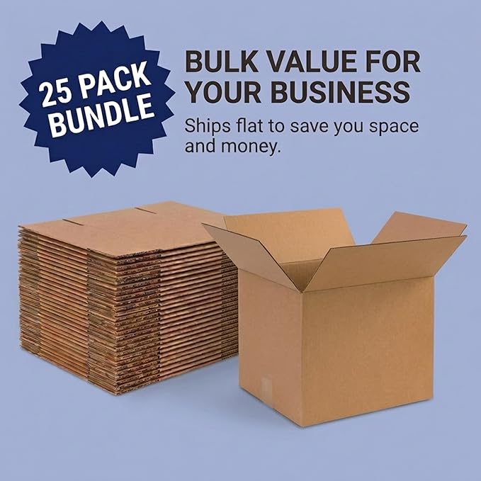 BOX USA Shipping Boxes 16"L x 14"W x 14"H, 25-Pack Medium Corrugated Cardboard Boxes for Shipping, Mailing, Packing, Packaging and Storage