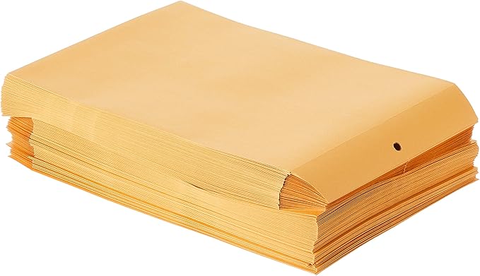 Mead Letter Size Mailing Envelopes, Clasp Closure, All-Purpose 32-lb Paper, 9" X 12", Brown Manila Kraft Envelope, 100 per Pack (CO790)