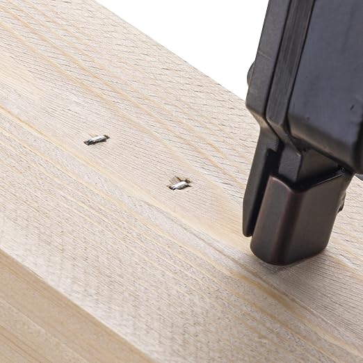 meite 18 Gauge 1/4-Inch Narrow Crown Staples, 1-1/4-Inch Length Heavy Duty Galvanized Upholstery Staples for Electric or Pneumatic Narrow Crown Stapler Guns (4,000 PCS)
