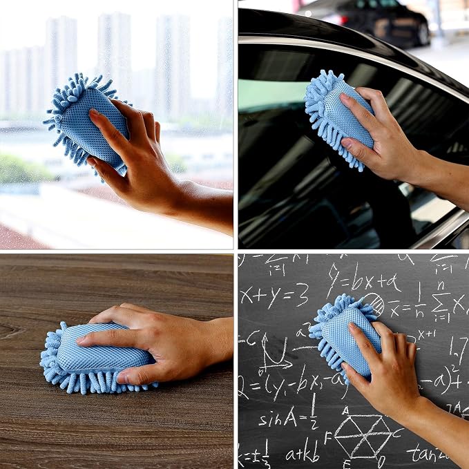 Mr. Pen- Magnetic Microfiber Shag Whiteboard Erasers, 4" x 6", 4 Pack | Dual Surface, Washable Large Dry Erase Board Cleaner for Chalk, Marker, Classroom, Office, Home