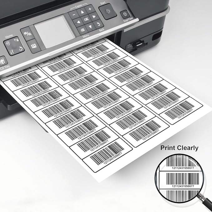 500 Sheets 15000 Labels Shipping Address Labels, Address Mailing Labels for Laser & Inkjet Printer, 1" x 2-5/8" White Blank Printable Shipping Label, Strong Adhesive for FBA Label, Easy to Peel