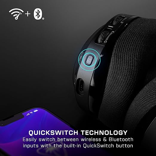 Turtle Beach Stealth 600 Wireless Multiplatform Amplified Gaming Headset for Xbox Series X|S, Xbox One, PC, PS5, PS4 & Mobile – Bluetooth, 80-Hr Battery, Noise-Cancelling Mic – Black (Renewed)