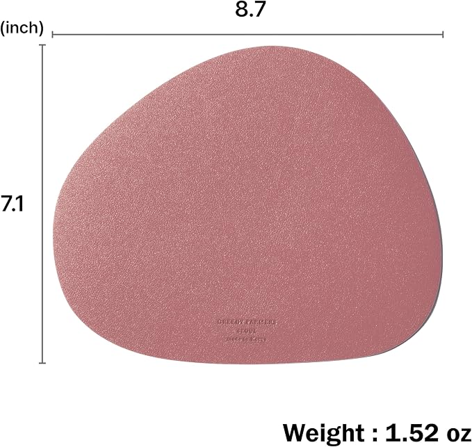 Mouse pad, Non-Slip Washable Waterproof Computer Mouse pad (Misty Rose)