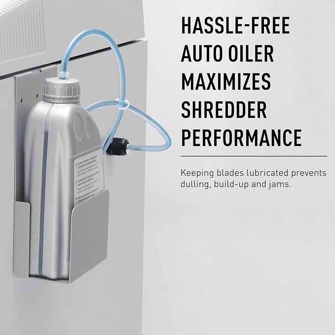 IDEAL 4003 Cross-Cut Commercial Office Paper Shredder Heavy with Automatic Oiler, Made in Germany,16-18 Sheet Feed Capacity, 44-Gallon Bin, Versatile, P-5 Security | P5 cross cut paper shredder with automatic oiler for 18 to 20 users 16 to 18 sheet cap...