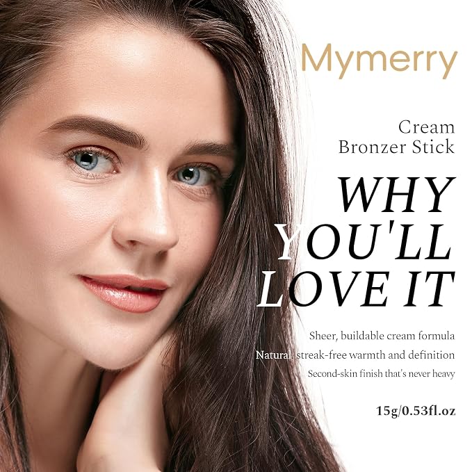 Bronzer Stick Makeup, Creamy Contouring Stick for Soft Sculpted Look, Long-Wear & Hydrating Formula, Buildable Coverage with Matte Finish | Vegan & Cruelty-Free | Light