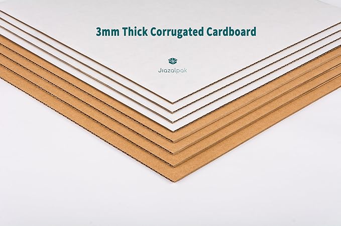 6x6x6 inch Shipping Boxes, 6x6 White Small Box, 15 Pack | 6" Box for Coffee Mugs, Crafts, Candles, Gifts, Mailing, Packaging, Storing, Corrugated Cardboard, with Fragile Stickers