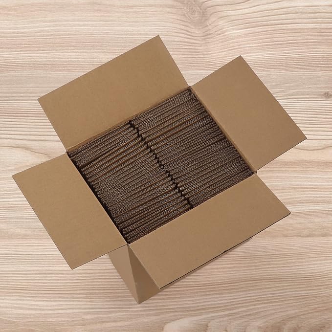 CRUGLA 6x6x6 Shipping Boxes Set of 25, Cardboard Corrugated Mailing Box for Packaging