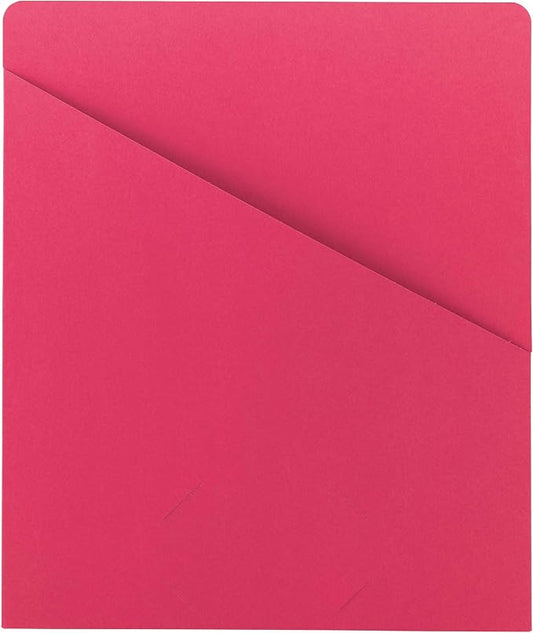 Smead Slash Jacket, Letter Size, Red, 25 per Pack (75433)