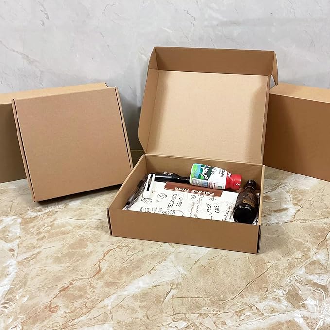 13 x 10 x 3 inch Shipping Boxes Set of 20， Brown Corrugated Cardboard Box Mailer Boxes for Packaging Small Business Shipping，Mailing Boxes Bulk for Birthday Wedding Party Book Literature Gift Giving