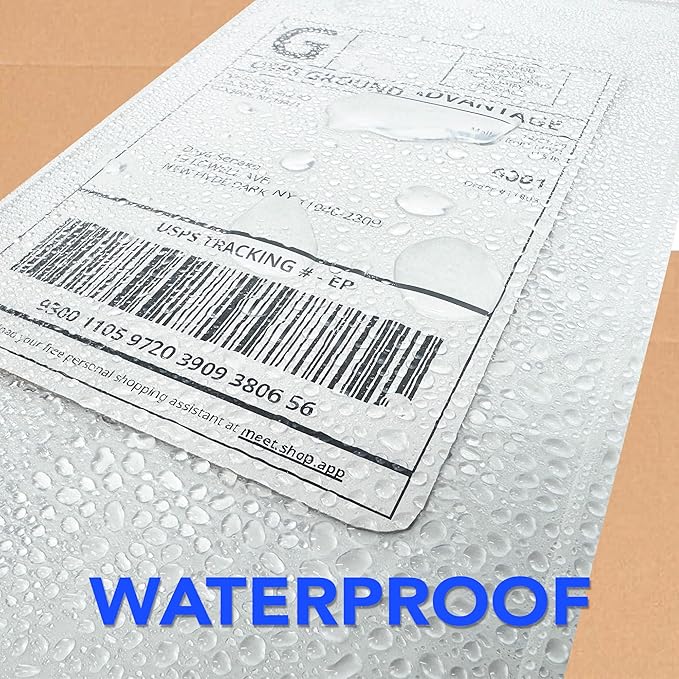 2000 Count 4.5" x 5.5" Shipping Label Envelopes, Clear Packing List Pouches with Self-Adhesive Back, Top Loading for Shipping Labels Sleeves, for Packing Slips, Labels Invoices & Paperwork. GPI