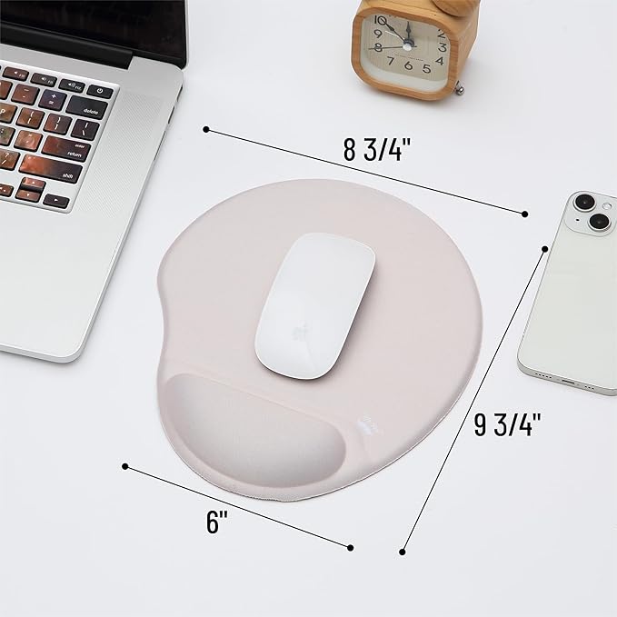 Mr. Pen- Ergonomic Mouse Pad With Wrist Support, Beige, Gel Gaming Pad