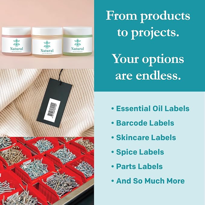 Premium Label Supply White Sticker Barcode Labels – 2" x 1" – Laser/Inkjet Compatible – (40 per Sheet), 2000 Sheets – 80,000 Total Adhesive Labels