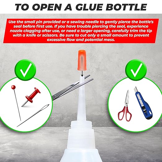 4 Pk X 1.76 Oz. (50g) CA Glue - Thin Cyanoacrylate Based Super Glue for Woodworking - Model Car Adhesive, Strong Bonds in Model Airplane, Wood Projects. Fast Drying, Instant Wood Bond