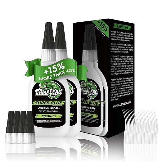 Medium Super CA Glue Kit 4.6 oz, All Purpose Clear Superglue for Ceramic Metal Plastic Wood 3D Printing, Strong Instant Cyanoacrylate Adhesive for DIY Craft Hobby Model Aquarium Leather Glass Rubber