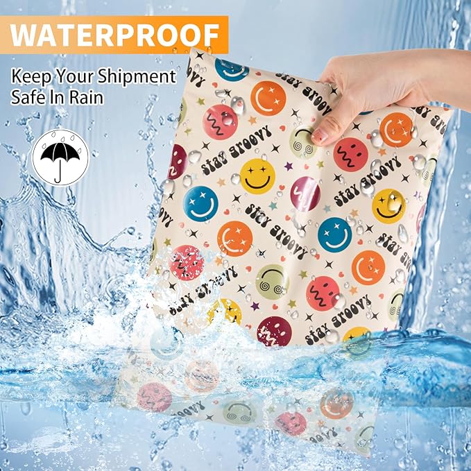 Oududianzi Poly Mailers 6x9, 50Pack Shipping Bags, Fashion Shipping Envelopes, Plastic Packaging Bags, Self-Seal Polymailers, Mailing Poly Bags for Business, Clothing