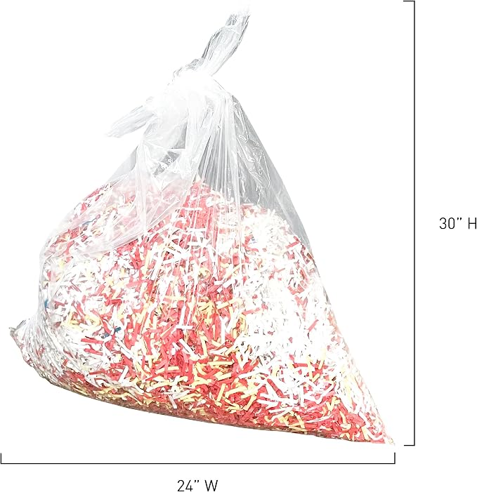 IDEAL AC0908H Shredder Bags – 24” x 30” Case of 80, Gusseted, 12-Gallon Capacity, Heavy-Duty Bags for IDEAL Shredders 2265, 2270, 2360, 2404, 2445, and 2465.