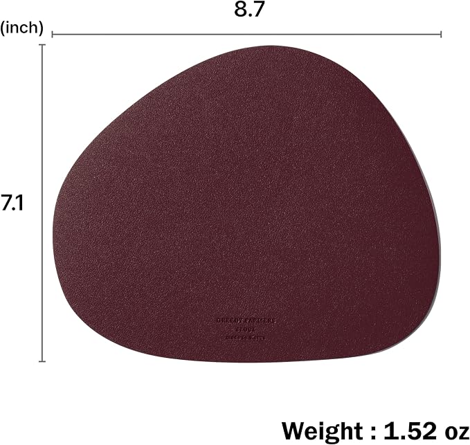 Mouse pad, Non-Slip Washable Waterproof Computer Mouse pad (Diva Burgundy)