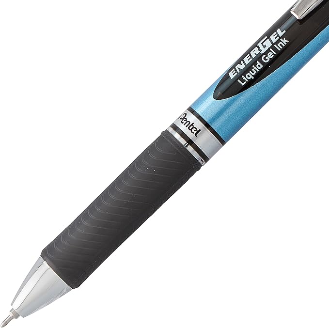 Pentel EnerGel RTX Retractable Liquid Gel Pen,(0.5mm),Fine Line,Needle Tip,Black Ink,(BLN75BP3A),3 Count (Pack of 2)