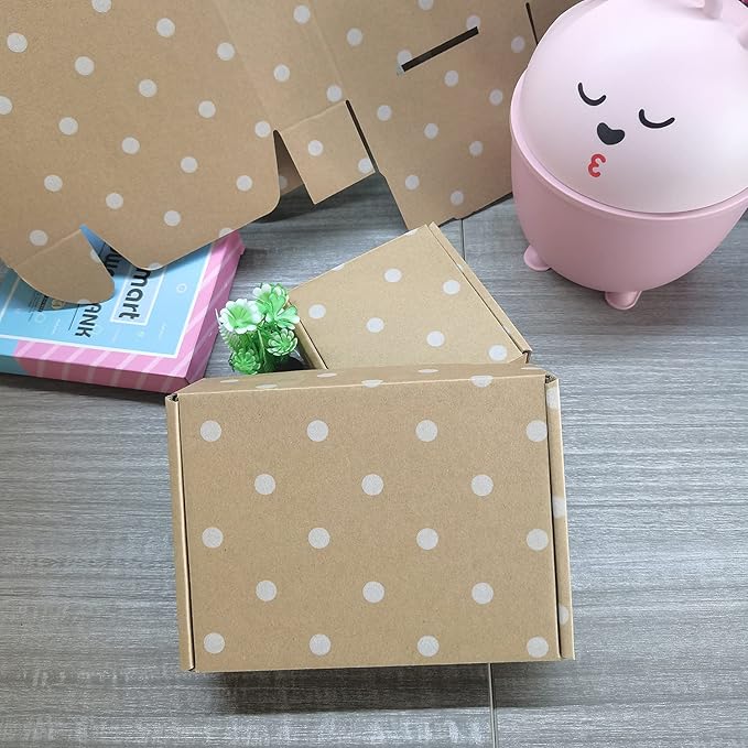 25 Pack Small Shipping Boxes - Corrugated Cardboard Mailers, Gift & Craft Packing, Jewelry Shipping (4" x 4" x 2")