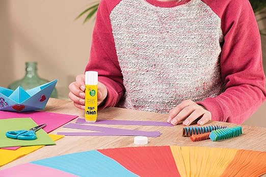 UHU Stic Glue Stick - Solvent Free - Clear Application - 8G - Pack of 3