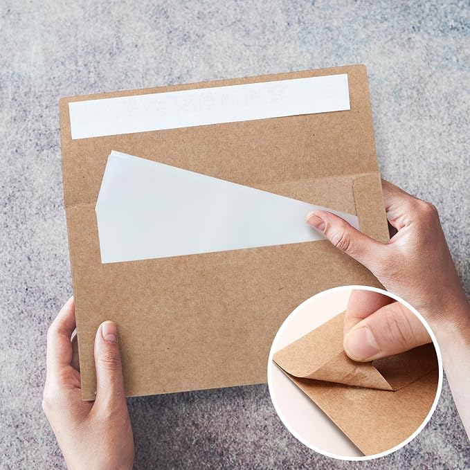 Fainne 1200 Pack Kraft Envelopes for Invitation, 120 GSM,A4, 4.25 X 6.25 in | Brown Envelopes for Invitation, 120 GSM Gift Card for Office, Wedding, Gift, Party, Baby Shower, Mailings
