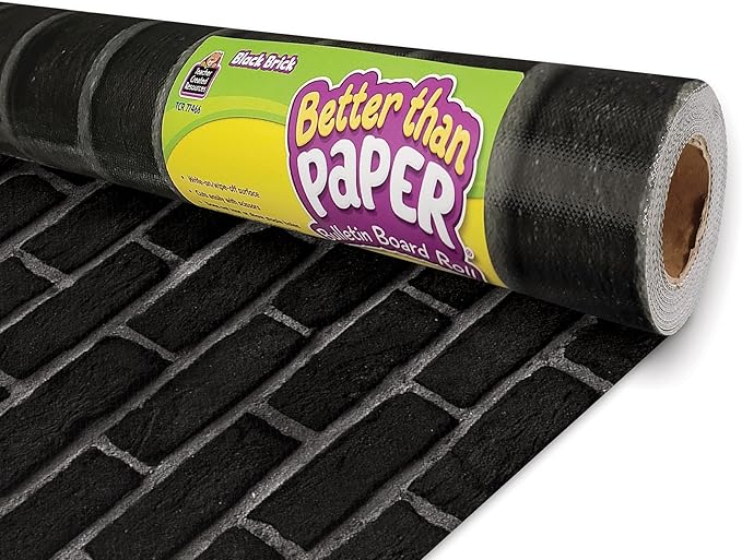 Teacher Created Resources Black Brick Better Than Paper® Bulletin Board Roll (TCR77466)