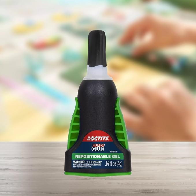 Loctite Super Glue Extra Time Control, Clear, 0.14 fl oz Bottle, 6 Pack - Superglue for Plastic, Wood, Metal, Crafts & Repair, Cyanoacrylate Adhesive Instant Glue