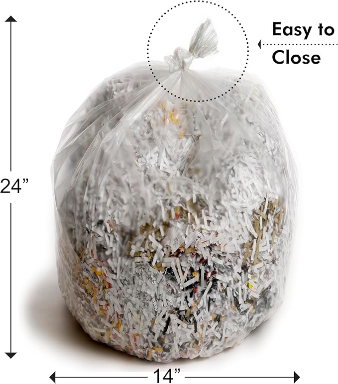 Aurora SB50 Shredder Bags, Design for Aurora AU200MA and AU220MB auto feed shredders, Hold up to 8.5 Gallon of shredded materials, 1 Roll of 50 Bags