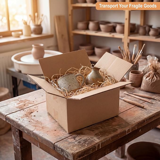 BOARDS+ Sturdy Shipping Boxes 10x7x5 (10 Pack), Medium Cardboard Mailing Boxes For Small Business for Packing, Moving and Storage