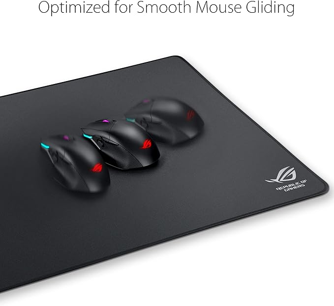 ASUS ROG Sheath BLK Gaming Mouse Pad – 35.4” x 17.3", Extra-Large Surface, Ultra-Smooth for Precise Mouse Control, Anti-Fray Stitched Edges, Non-Slip Base - Black/Gray