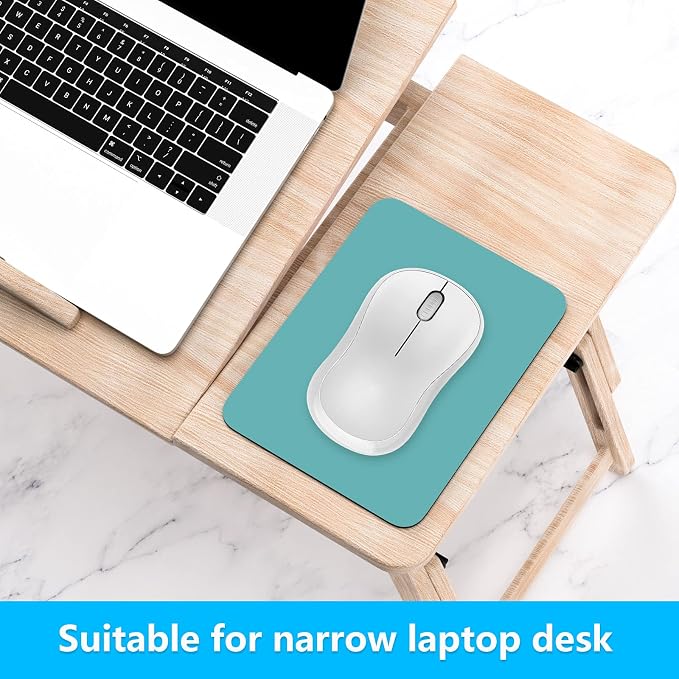 Dapesuom Small Mouse Pad, 6 x 8 Inch Thick Rubber Premium-Textured Non-Slip Portable & Washable Mini Mouse Mat for Women Men Wireless Laptops Keyboard Tray Gaming Work Computer Travel, Malachite Green