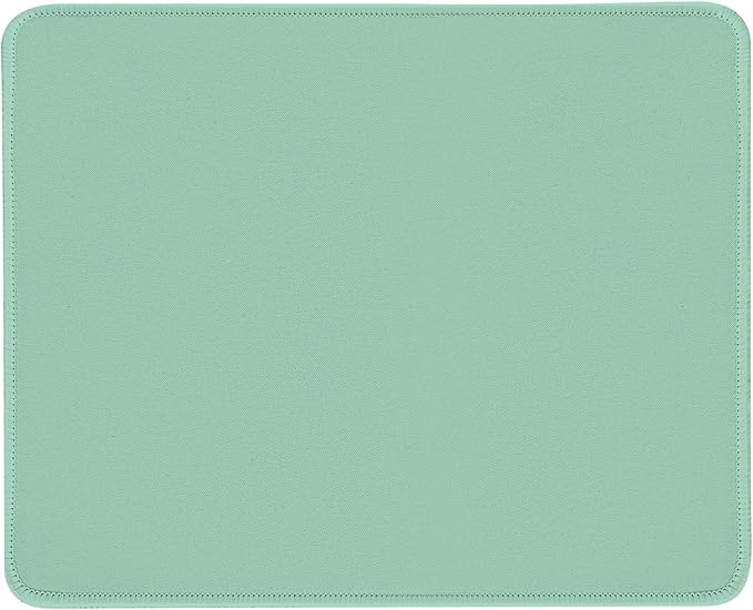 Premium Mouse Pad with Stitched Edges – 10.2 x 8.3 in | Smooth, Washable Mat with Non-Slip Base | Personalized Cute MousePads for Laptop, Computer, Office, Home (Mint Green)