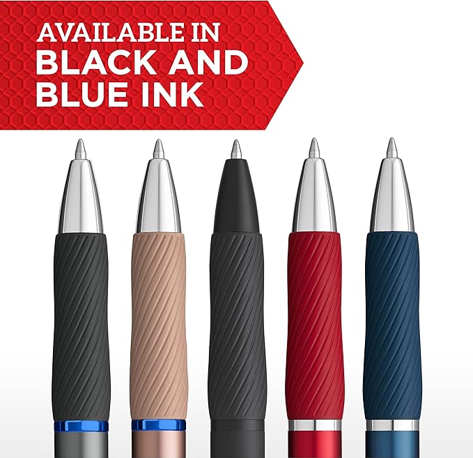 Sharpie S-Gel Gel Pens Sleek Metal Barrel Gunmetal Medium Point (0.7mm) Black Ink 4 Count