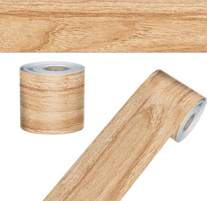 Carson Dellosa Grow Together 65Ft of Light Wood Grain Bulletin Board Borders, 1 Roll of Natural Trim for Rolling Whiteboard, Cork and Posterboard, Party, Classroom Decorations, and Farmhouse Decor