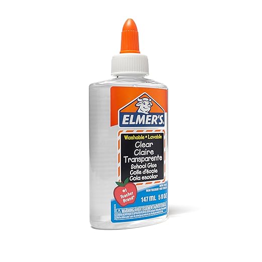 Elmer's Liquid School Glue, Clear, Washable, 5 Ounces, 8 Count - Great for Making Slime, Arts & Crafts, Back to School, Classroom Supplies, #1 Teacher Brand