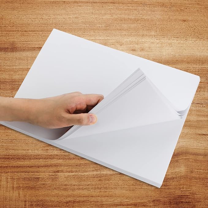 200 Sheets White Card Stock Printer Paper 8.5x11 inch, 32 lb/120 gsm Stationery Paper, White Cardstock Paper Sheets for Printing, Copy, Crafts, Letters, Invitations, Laser & Inkjet Printer Compatible