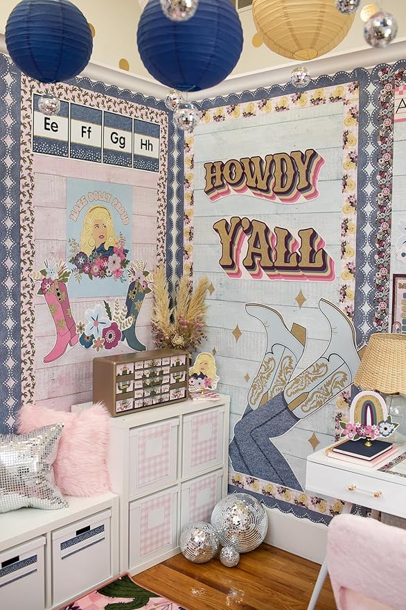 Fadeless Schoolgirl Style Bulletin Board Paper, Southern Charm, 47.25" x 25', 1 Roll