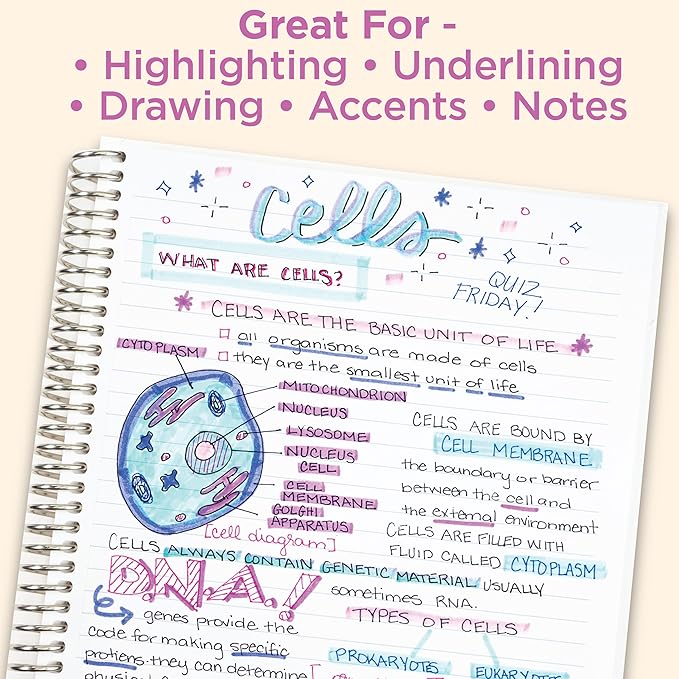 Zebra Pen MILDLINER No Bleed Highlighter, Neutral Vintage, Dual Tip, 8-Pack