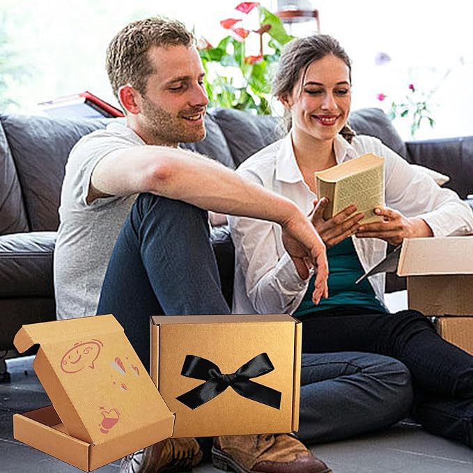 5x4x1 inch Small Shipping Boxes 50 Pack, Brown Kraft Corrugated Cardboard Mailer Boxes Bulk for Packaging Business Mailing Gift，Mini Mailer Boxes for Packaging Supplies