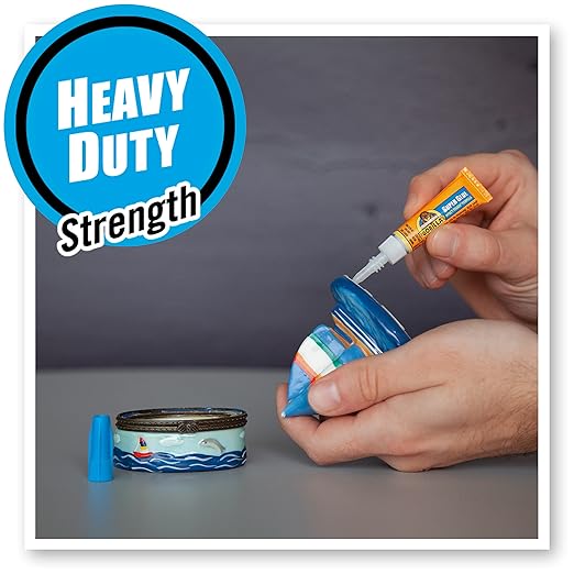 Gorilla Super Glue, Clear Glue, Four 3 Gram Tubes (Pack of 2) - All Purpose and Fast Setting for Projects and Repairs