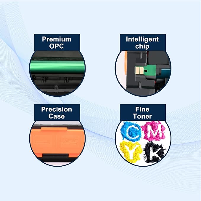 075 Black,Cyan,Magenta,Yellow Toner Cartridge MF665Cdw MF663Cdw LBP646Cdw | Replacement for Canon 075 Color imageCLASS MF665Cdw MF662Cdw MF663Cdw LBP640 MF660 LBP646Cdw LBP647Cdw Printer Ink