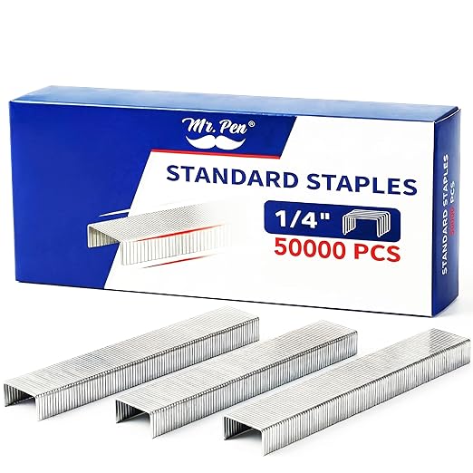 Mr. Pen- Staples for Stapler, 50000 pcs, 1/4 inch, 35 Sheet Capacity (26/6), Bulk Staples for Desk Stapler