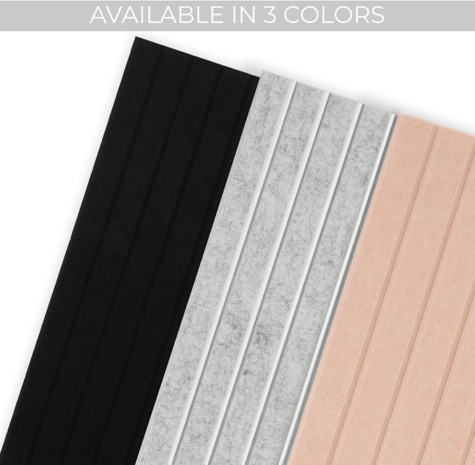 Large Felt Bulletin Board - Stylish 35 x 47 Inch Cork Board Alternative | 12 Customizable Adhesive Tiles with Golden Pins Perfect to Display Your Photos - Great for Office and Wall Decor