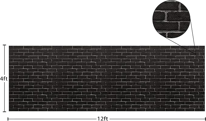Teacher Created Resources Black Brick Better Than Paper® Bulletin Board Roll (TCR77466)