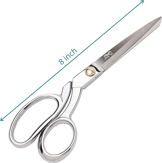 Mr. Pen Metal Scissors, 8 Inch, Carbon Steel, Heavy Duty Sewing & Fabric Scissors, Tailor Shears