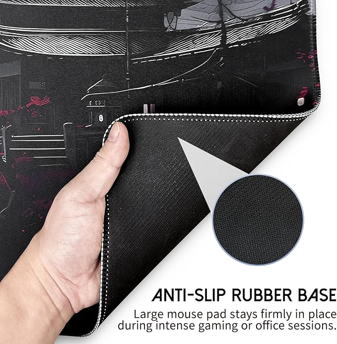 Mouse Pad Gaming Mousepad,Large Mousepads for Keyboard and Mouse with Non-Slip Rubber Base,Suitable for School,Office,Home,35.4 x 15.7 Inch