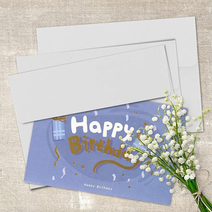 Granhoolm 100 Pack Envelopes - 5x7 for Invitations & Greeting Cards - Peel & Press, Ideal for Weddings (White)
